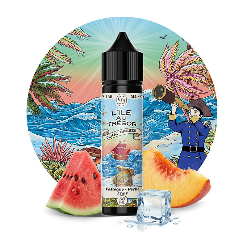 E-liquide Coral Breeze 50ml de la marque Secret's LAb