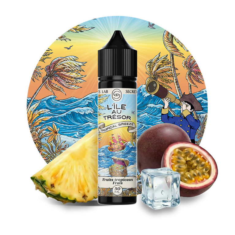 E-liquide Tropical Breeze 50ml de la marque Secret's LAb