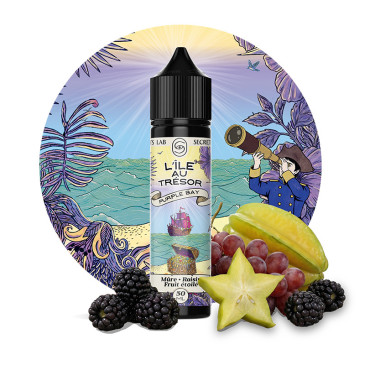 E-liquide Purple Bay 50ml de la marque Secret's LAb