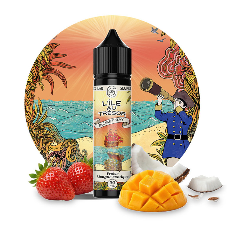 E-liquide Sunset Bay 50ml de la marque Secret's LAb