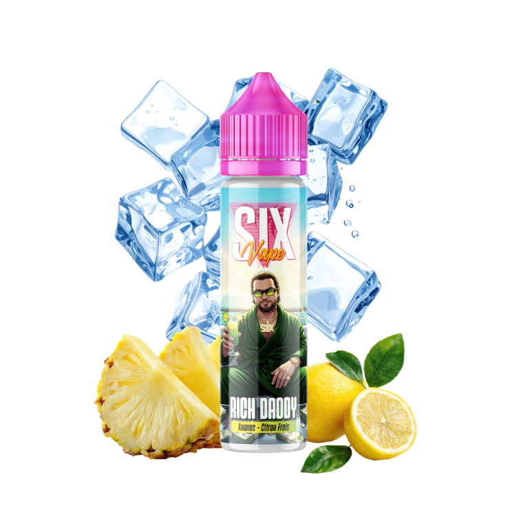 E-liquide Rich Daddy 50ml de la gamme SIX Vape chez Klopina