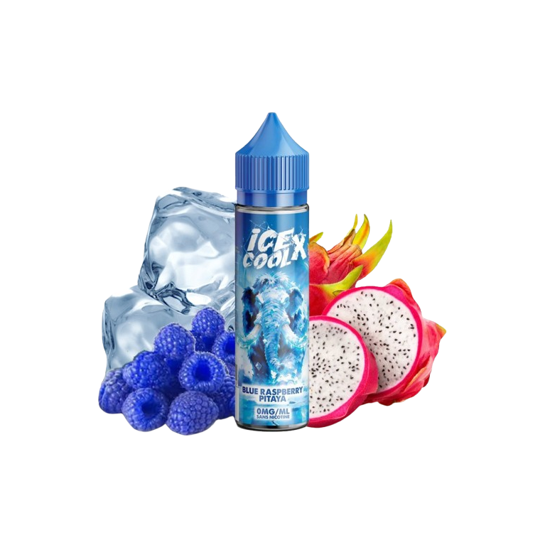 E-liquide Framboise Bleue Pitaya 50ml de la gamme Ice cool X (Liquidarom)