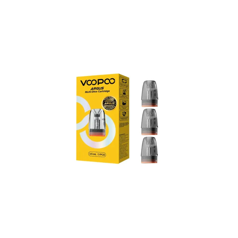 Lot de 3 cartouches pour pod Argus Multi-Ohm de la marque Voopoo