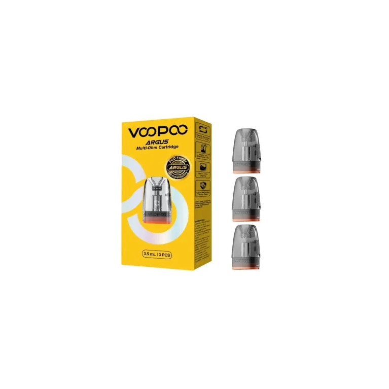 Lot de 3 cartouches pour pod Argus Multi-Ohm de la marque Voopoo