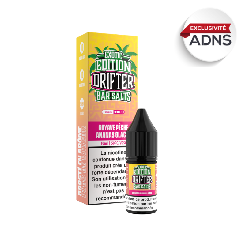 E-Liquide Goyave Pêche Ananas Glacés 10ml de la marque Drifter Exotic Edition