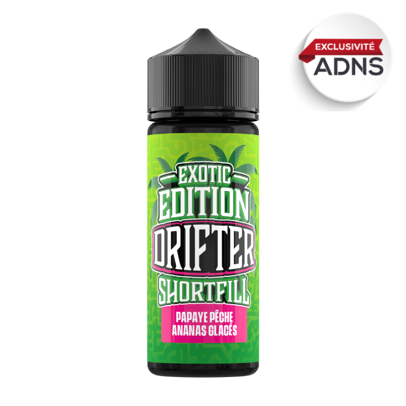 E-liquide Papaye Pêche Ananas Glacés 100ml de la marque Drifter Exotic Edition