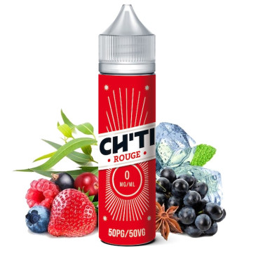 E-liquide Rouge 40ml de la marque Chti Liquid | 