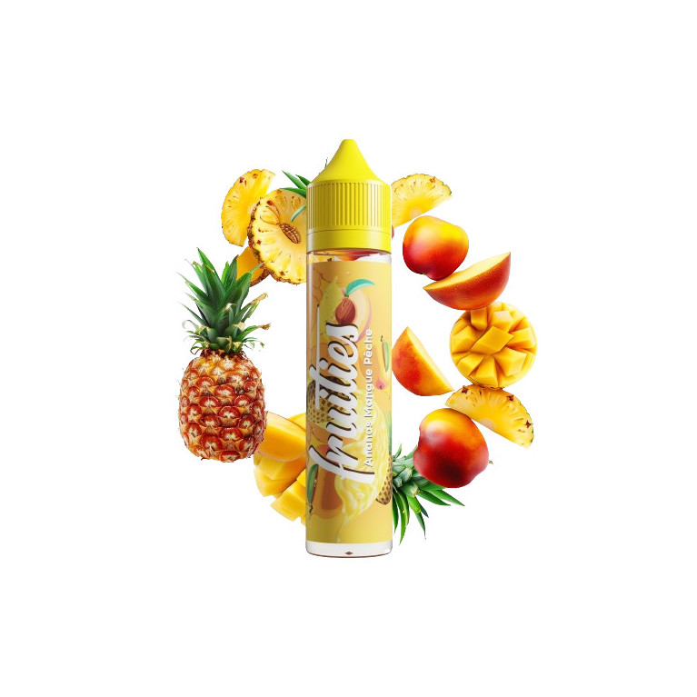 E-liquide Ananas Mangue Pêche de la gamme Fruities chez Klopina