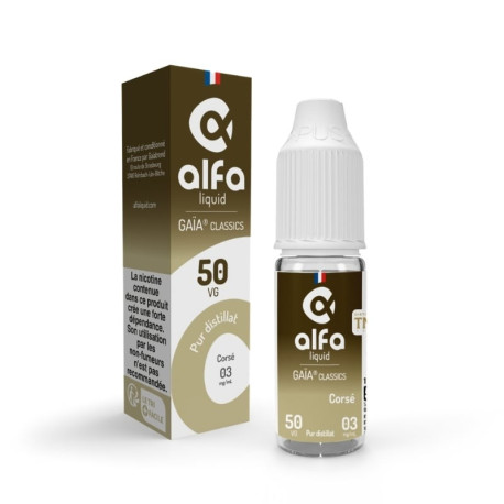 E-liquide classique Corsé Distillat de la marque Alfaliquid