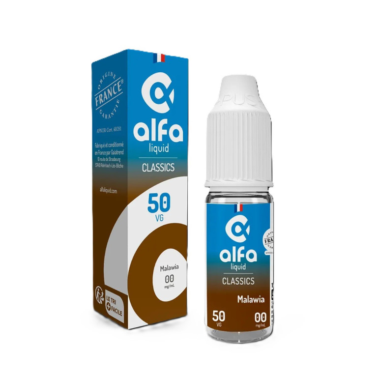 E-liquide Malawia de la marque Alfaliquid | Un classique chez Klopina