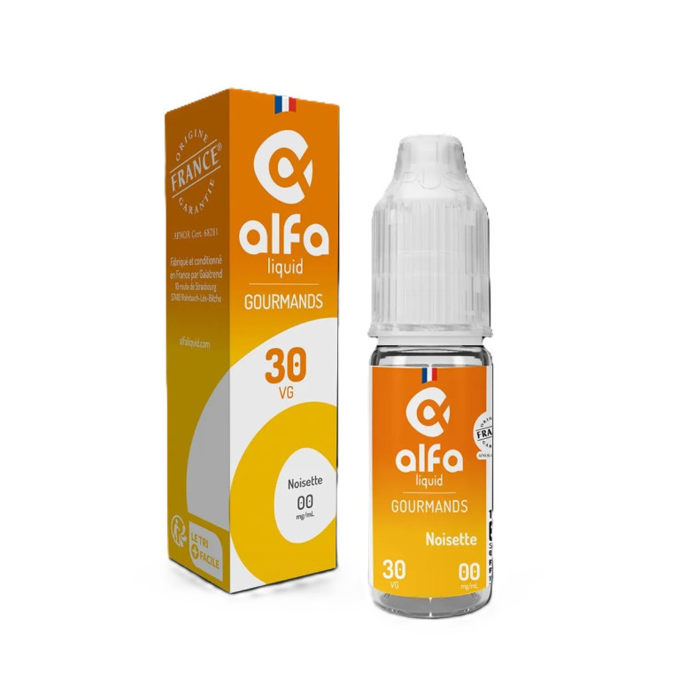 E-liquide Noisette de la marque Alfaliquid chez Klopina