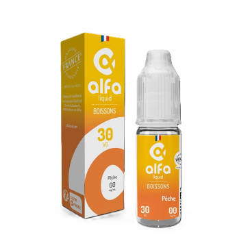 E-liquide Pêche de la marque Alfaliquid | Un fruitée chez Klopina