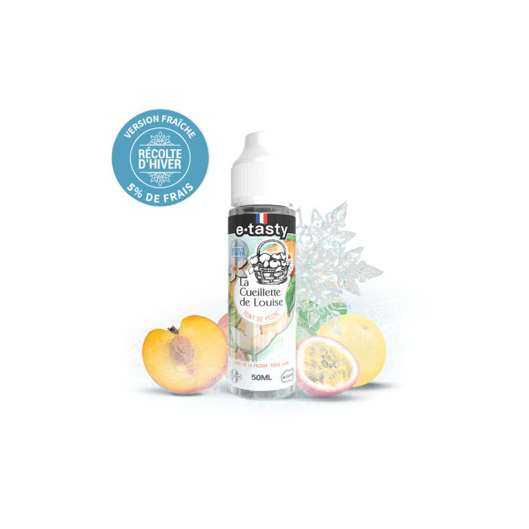 E-liquide Teint de Pêche Hiver de la gamme La Cueillette de Louise